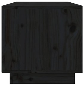 Móvel de TV 60x35x35 cm madeira de pinho maciça preto
