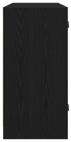 Buffet vidaXL Carvalho Preto 102x37x75,5 cm Madeira Ing.