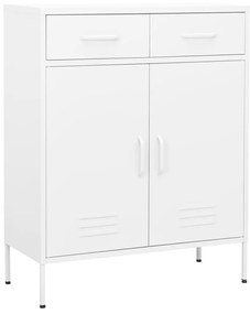 Armário de arrumação aço 80x35x101,5 cm branco