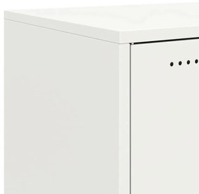 Móvel de TV 68x39x43,5 cm aço branco