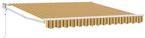 Tenda Retrátil Automática Listrada Multicolorida 350x250 cm