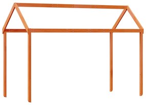 Beliche com telhado 75x190 cm madeira pinho maciça castanho-mel
