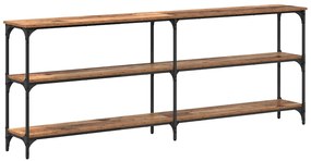 Mesa de Console Madeira Antiga 200x29x75 cm Engenharia
