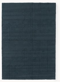 Tapete de lã artesanal com padrão geométrico Alexia