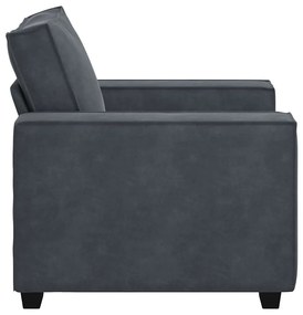 Poltrona 60 cm veludo verde-escuro