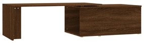Mesa centro 150x50x35 cm derivados de madeira carvalho castanho