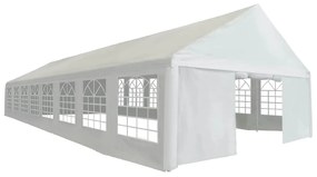vidaXL Tenda para festas PE 6x16 m branco