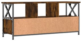 Móvel de TV 102x33x45cm derivados madeira/ferro carvalho fumado