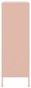 Aparador alto 68x39x113 cm aço rosa