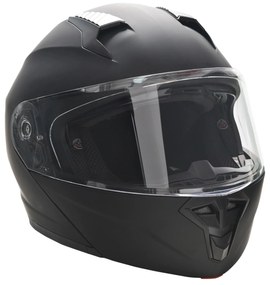 HOMCOM Capacete Moto Integral L-59 60cm Dupla Viseira Anticolisão Certificação Europeia Segurança Conforto Unisex Moderno Preto | Aosom Portugal