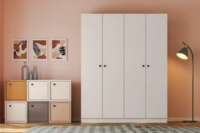 Conjunto de Quarto Juvenil Royal – Branco – Guarda-roupa: 120x170x41 c
