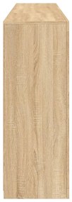 Aparador com luzes LED 181,5x37x100 cm carvalho sonoma