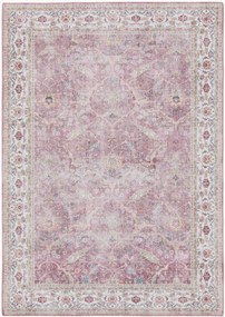 Tapete de pelo curto com padrão ornamental Laury
