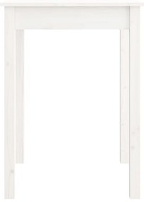 Mesa de jantar 55x55x75 cm madeira de pinho maciça branco