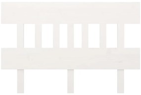 Cabeceira de cama 203,5x3x81 cm pinho maciço branco