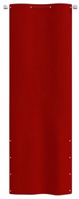 Tela de varanda 80x240 cm tecido oxford vermelho