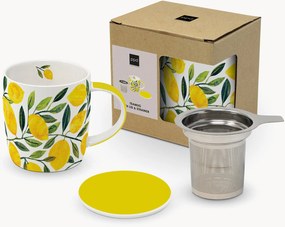 Caneca em porcelana new bone china Tracey's Citronella