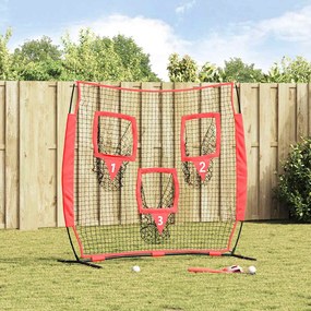 vidaXL Beisebol &amp; Softbol Preto 214.5 x 89.5 x 181 cm Poliéster