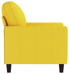 Poltrona 60 cm tecido amarelo-claro