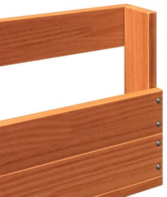 Sapateiras parede 2 pcs 110x8,5x23,5 cm pinho maciço castanho