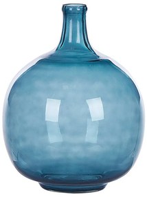 Vaso de vidro azul 31 cm CHAPPATHI Beliani