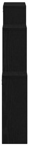 Armário de Parede vidaXL Carvalho Preto 80x15x78,5 cm Madeira Revestid
