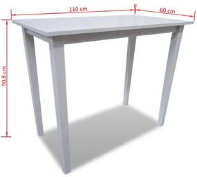 Mesa de bar em madeira branca
