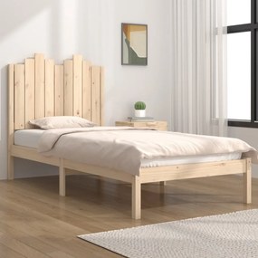 vidaXL Estrutura de cama pequena solteiro 75x190 cm pinho maciço