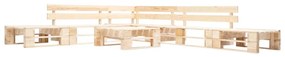 vidaXL Sofás paletes jardim 6 pcs madeira natural