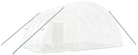 Estufa com estrutura de aço 24 m² 6x4x2,85 m branco