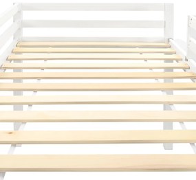 Estrutura de cama infantil c/ escorrega e escada pinho 97x208cm