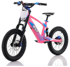 Bicicleta elétrica infantil 500W Roan RXF Evo Racing 18" Rosa