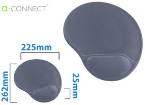 Tapete para Rato Q-Connect com Apoio de Pulso em Gel Base Antideslizante