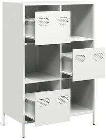 Móvel alto 68x39x103,5 cm aço branco