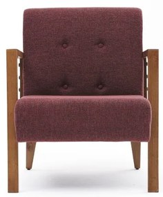 Cadeira Wing Kemer – Vermelho Claret – 69x80x83 cm