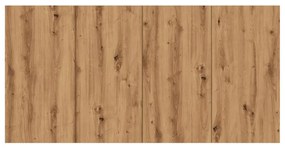 Cabeceira cama 160x1,5x80 cm deriv. madeira carvalho artisiano