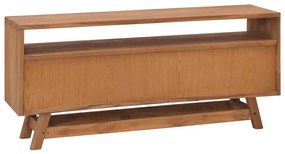 Móvel de TV 110x30x50 cm madeira de teca maciça