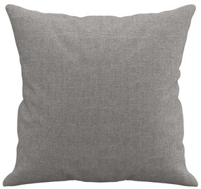 Almofadas decorativas 2 pcs 40x40 cm tecido cinzento-claro