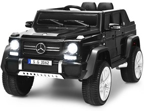 Carro elétrico Mercedes Benz Maybach para crianças de 3 a 8 anos com controle dos pais 2 portas preto