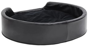 Ninho para cães 79x70x19 cm pelúcia/couro artificial preto