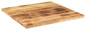 Tampo de mesa quadrado 80x80x3,8 cm mangueira áspera maciça