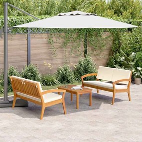 vidaXL Conjunto bistro 3 pcs Castanho 75 x 45 x 38cm