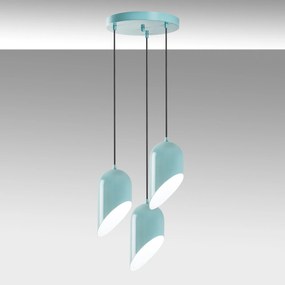 Chandelier Kesik – Turquesa – Diâmetro 40 cm
