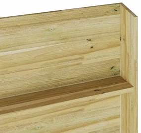 Suporte para plantas de jardim 5 andares 90x15x180 cm em madeira de pi