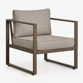 Poltrona De Jardim Em Alumínio Lipov Castanho Chocolate - Sklum