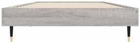 Estrutura cama 75x190 cm derivados de madeira cinzento sonoma