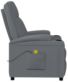 Poltrona de massagens couro artificial antracite