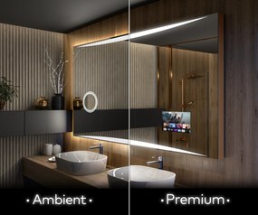 Espelho com iluminação LED L78 para casa de banho