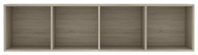 Estante/móvel de TV 143x30x36 cm contraplacado carvalho sonoma