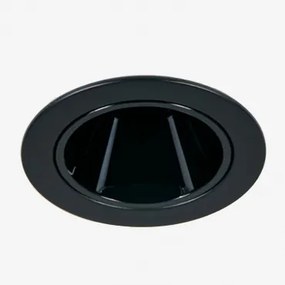 Downlight Led Embutido Com Moldura Redonda Ø5 Cm Para Exterior Em Alumínio Luisiana Branco Cálido 2700k & Preto & 3 W & 38º - Sklum